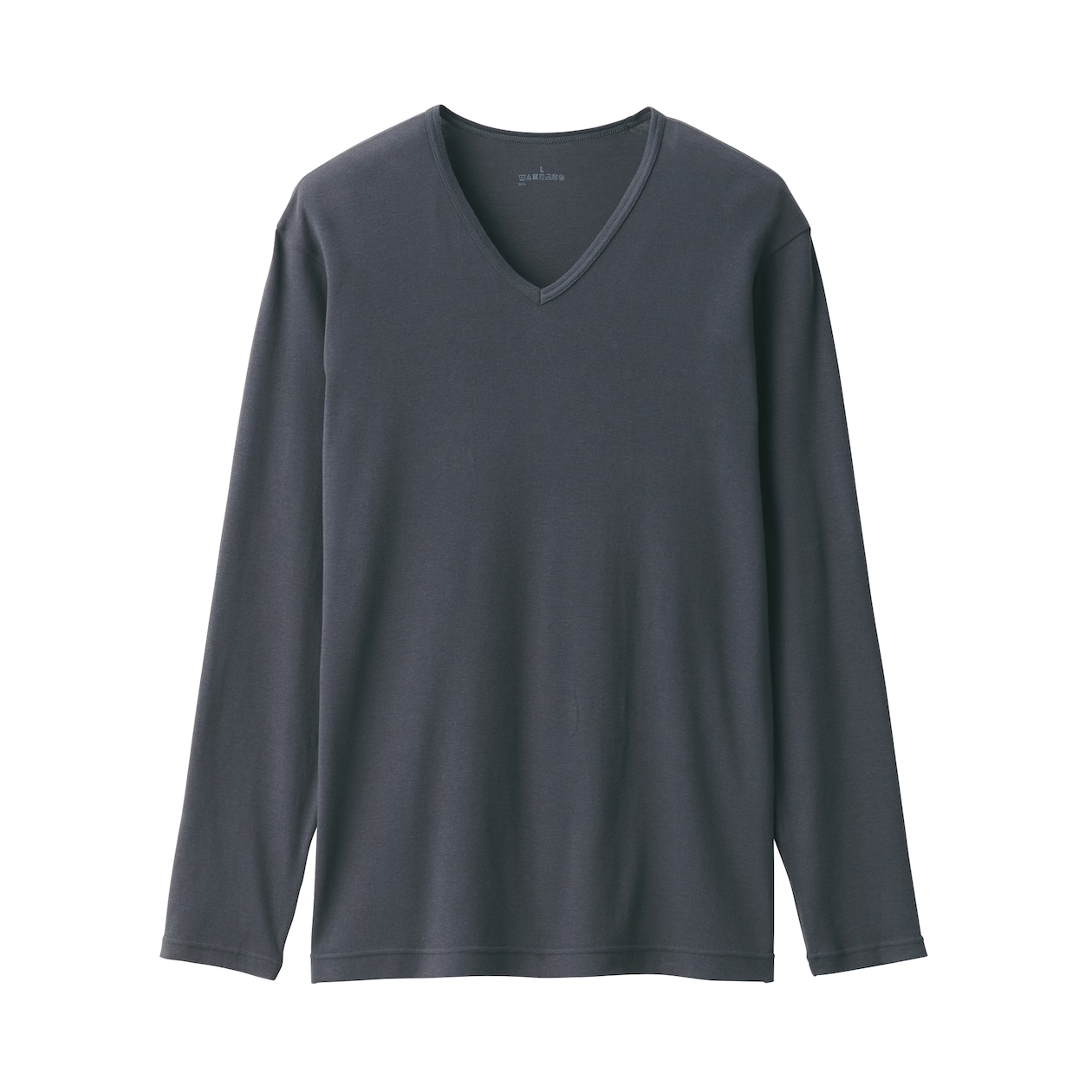 紳士　あったか綿　Ｖネック長袖Ｔシャツ