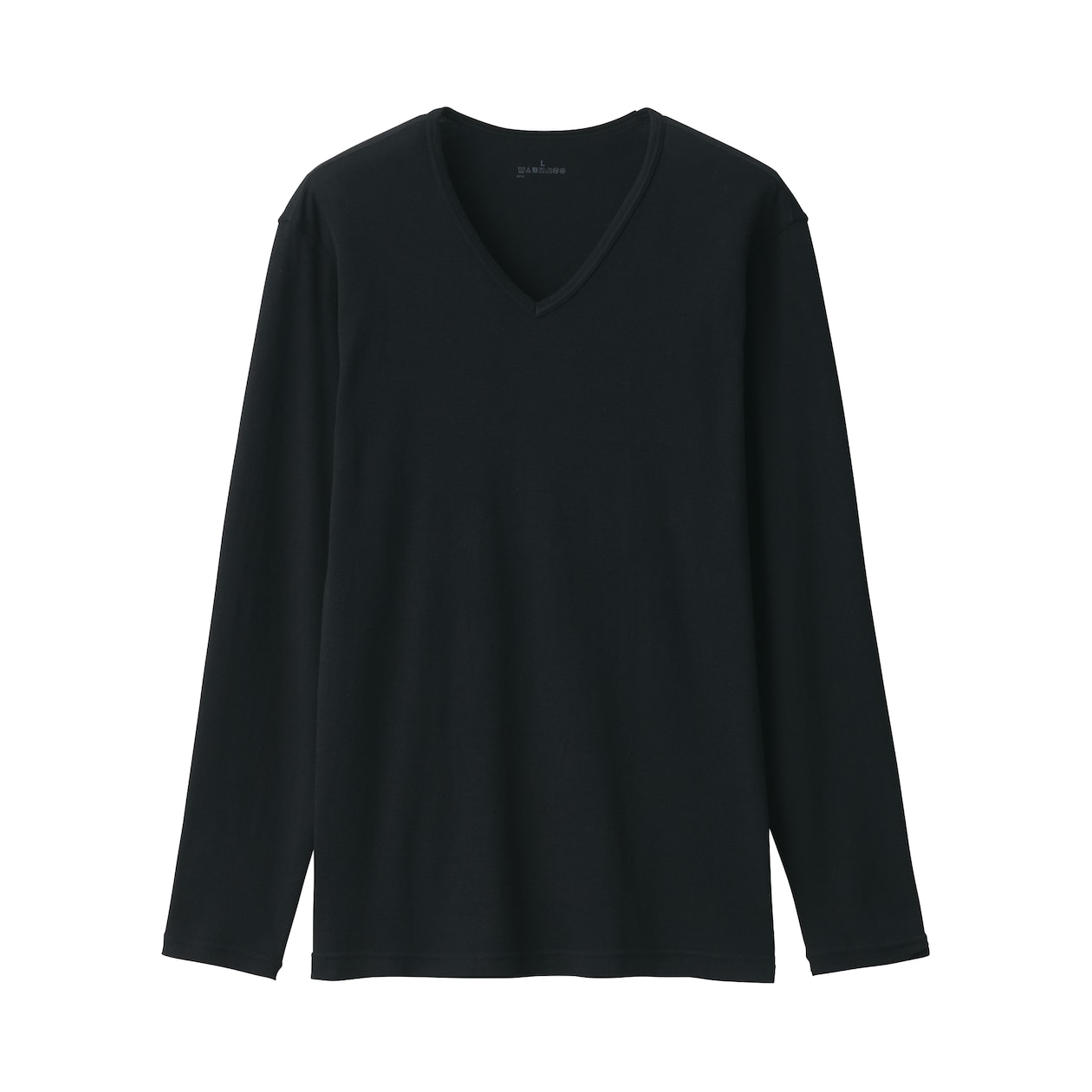 紳士　あったか綿　Ｖネック長袖Ｔシャツ