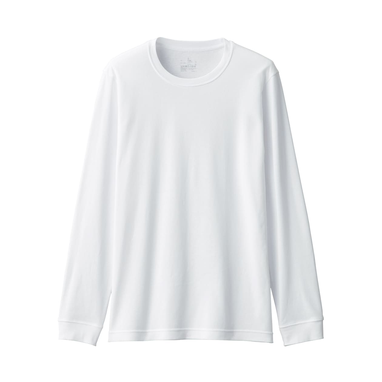 紳士　あったか綿　厚手　クルーネック長袖Ｔシャツ