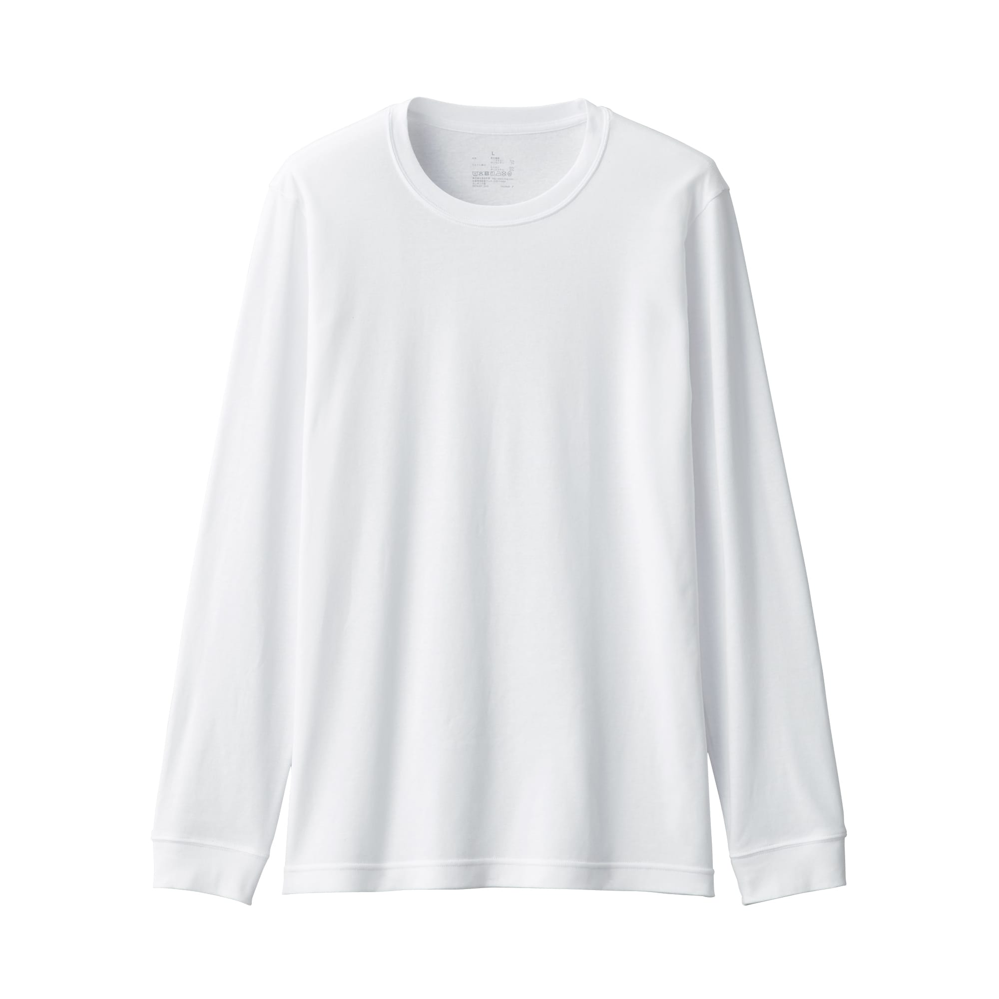紳士　あったか綿　厚手　クルーネック長袖Ｔシャツ