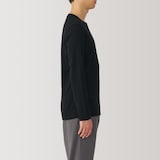 紳士　あったか綿　厚手　クルーネック長袖Ｔシャツ