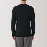 紳士　あったか綿　厚手　クルーネック長袖Ｔシャツ