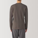 紳士　あったか綿　厚手　クルーネック長袖Ｔシャツ