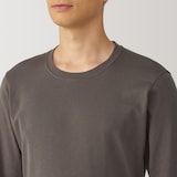 紳士　あったか綿　厚手　クルーネック長袖Ｔシャツ