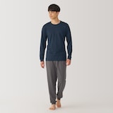 紳士　あったか綿　厚手　クルーネック長袖Ｔシャツ