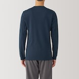 紳士　あったか綿　厚手　クルーネック長袖Ｔシャツ