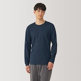 紳士　あったか綿　厚手　クルーネック長袖Ｔシャツ