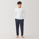 紳士　あったか綿　厚手　クルーネック長袖Ｔシャツ