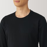 紳士　あったか綿　厚手　クルーネック長袖Ｔシャツ