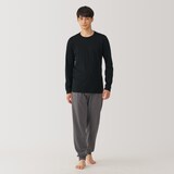 紳士　あったか綿　厚手　クルーネック長袖Ｔシャツ