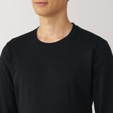 紳士　あったか綿　厚手　クルーネック長袖Ｔシャツ