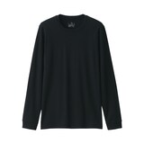 紳士　あったか綿　厚手　クルーネック長袖Ｔシャツ