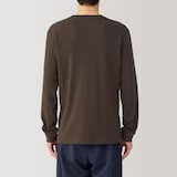 紳士　あったか綿　ウールクルーネック長袖Ｔシャツ