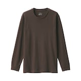 紳士　あったか綿　ウールクルーネック長袖Ｔシャツ