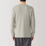 紳士　あったか綿　ウールＶネック長袖Ｔシャツ