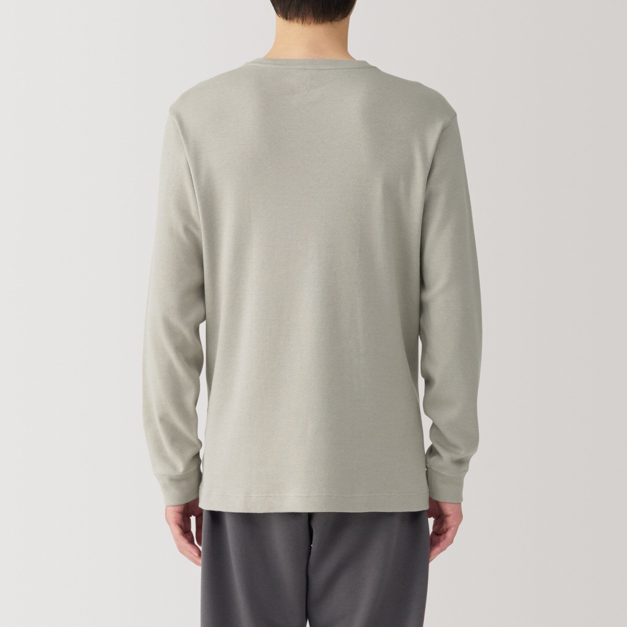 紳士　あったか綿　ウールＶネック長袖Ｔシャツ