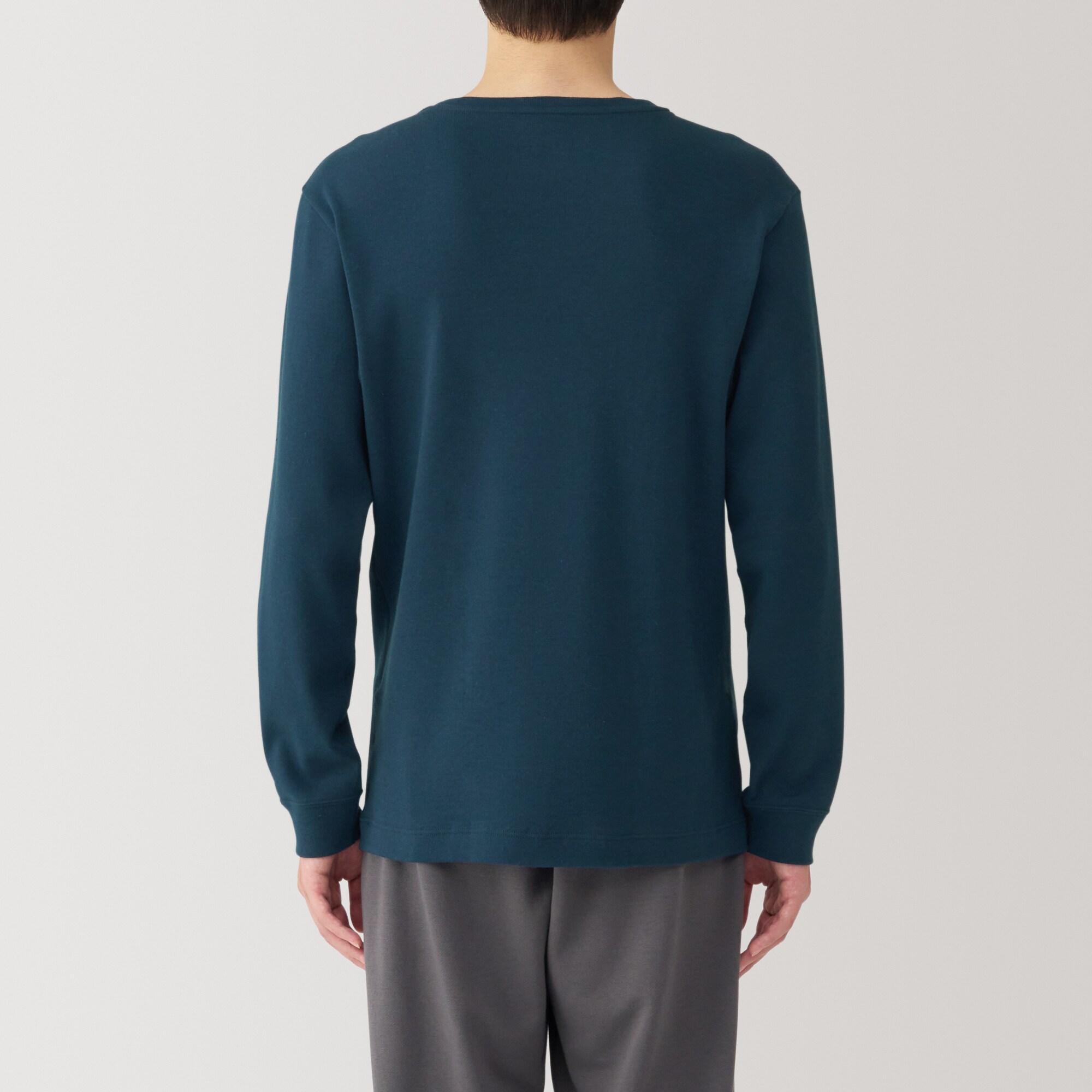 紳士　あったか綿　ウールＶネック長袖Ｔシャツ