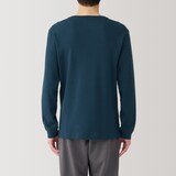 紳士　あったか綿　ウールＶネック長袖Ｔシャツ