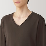 紳士　あったか綿　ウールＶネック長袖Ｔシャツ
