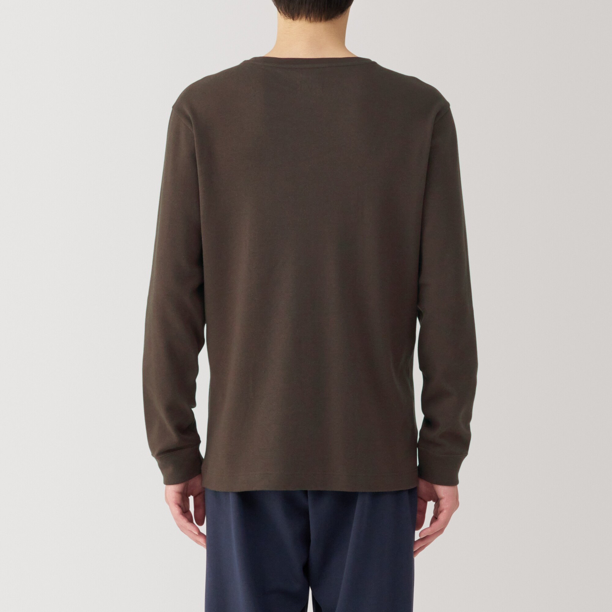 紳士　あったか綿　ウールＶネック長袖Ｔシャツ