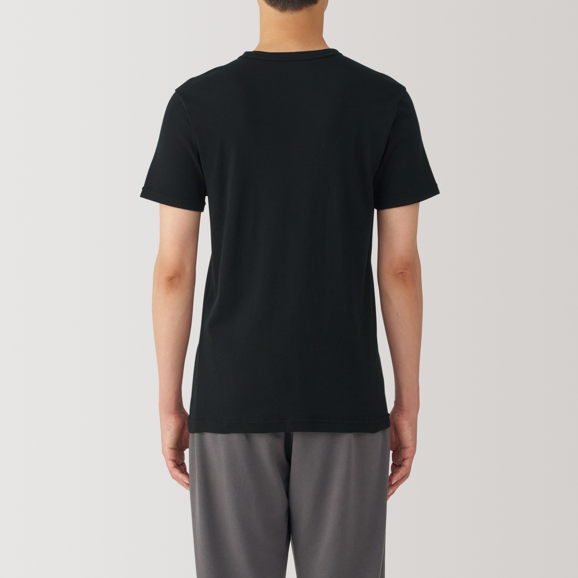 紳士　あったか綿　クルーネック半袖Ｔシャツ