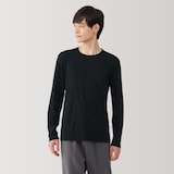 紳士　あったか綿　クルーネック長袖Ｔシャツ