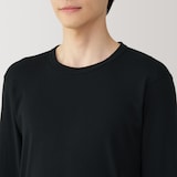紳士　あったか綿　クルーネック長袖Ｔシャツ