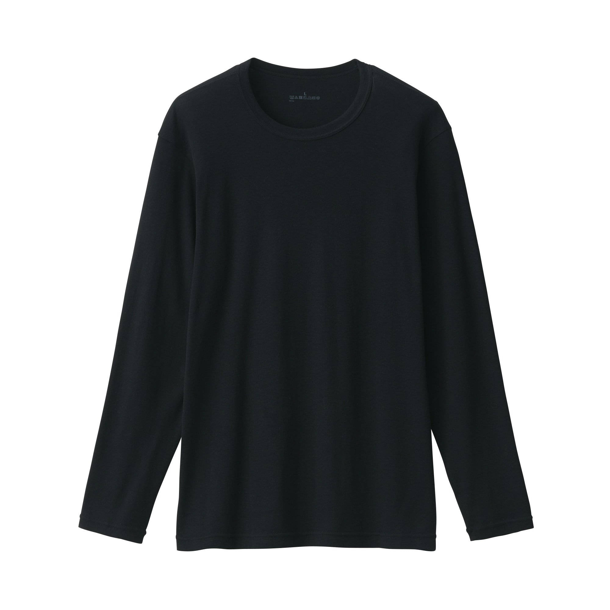 紳士　あったか綿　クルーネック長袖Ｔシャツ