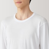 紳士　あったか綿　クルーネック長袖Ｔシャツ