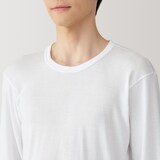 紳士　あったか綿　クルーネック長袖Ｔシャツ