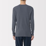 紳士　あったか綿　クルーネック長袖Ｔシャツ