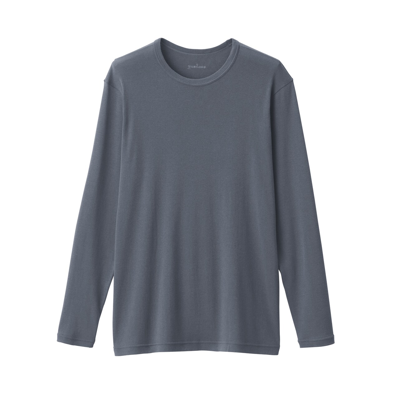 紳士　あったか綿　クルーネック長袖Ｔシャツ