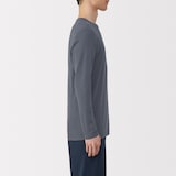 紳士　あったか綿　クルーネック長袖Ｔシャツ