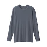 紳士　あったか綿　クルーネック長袖Ｔシャツ