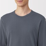 紳士　あったか綿　クルーネック長袖Ｔシャツ