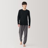 紳士　あったか綿　クルーネック長袖Ｔシャツ