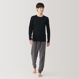 紳士　あったか綿　クルーネック長袖Ｔシャツ