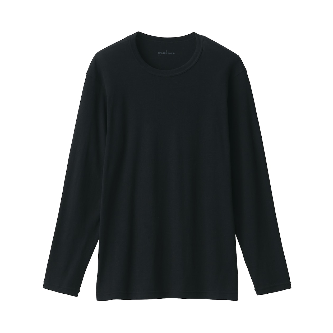 紳士　あったか綿　クルーネック長袖Ｔシャツ