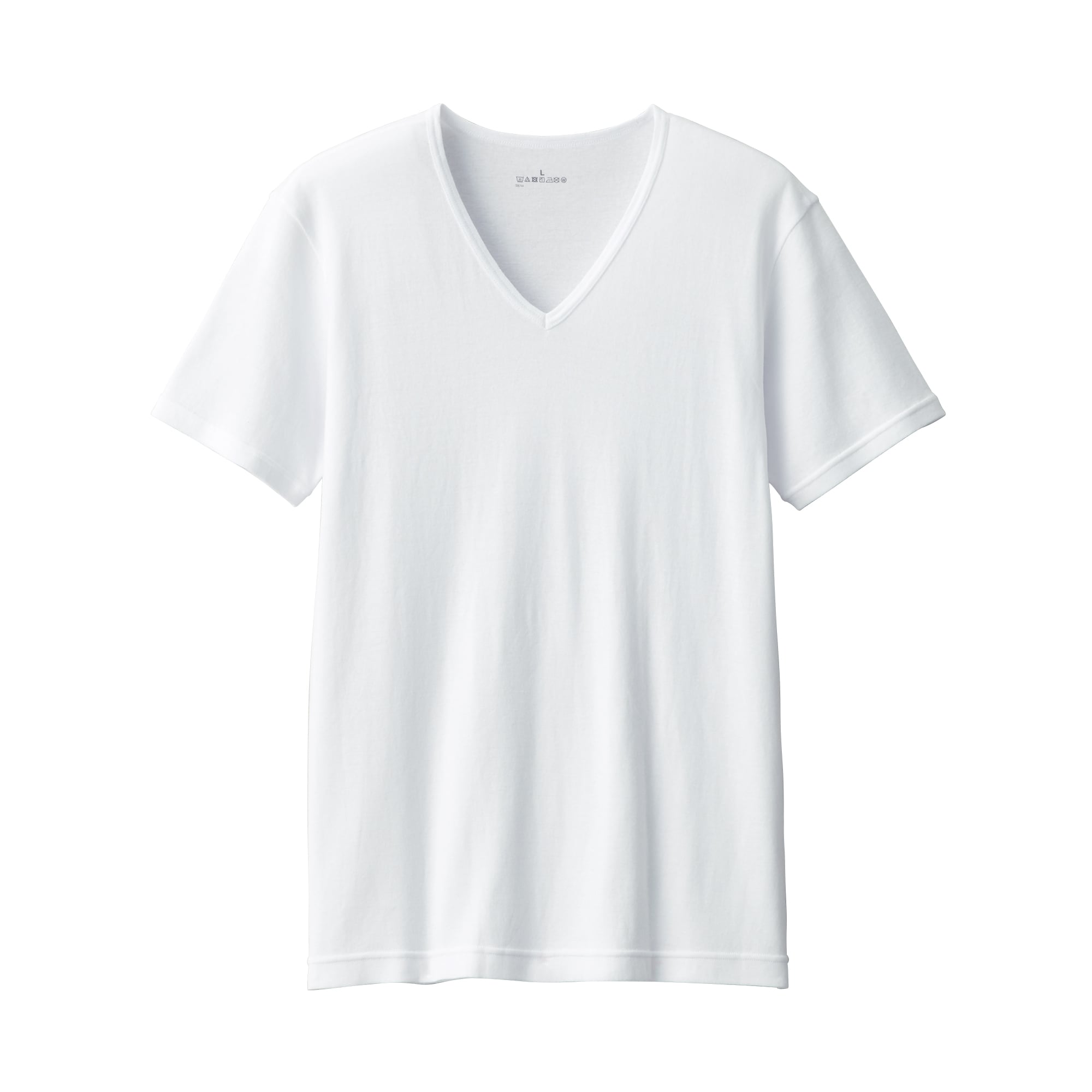 紳士　あったか綿　Ｖネック半袖Ｔシャツ