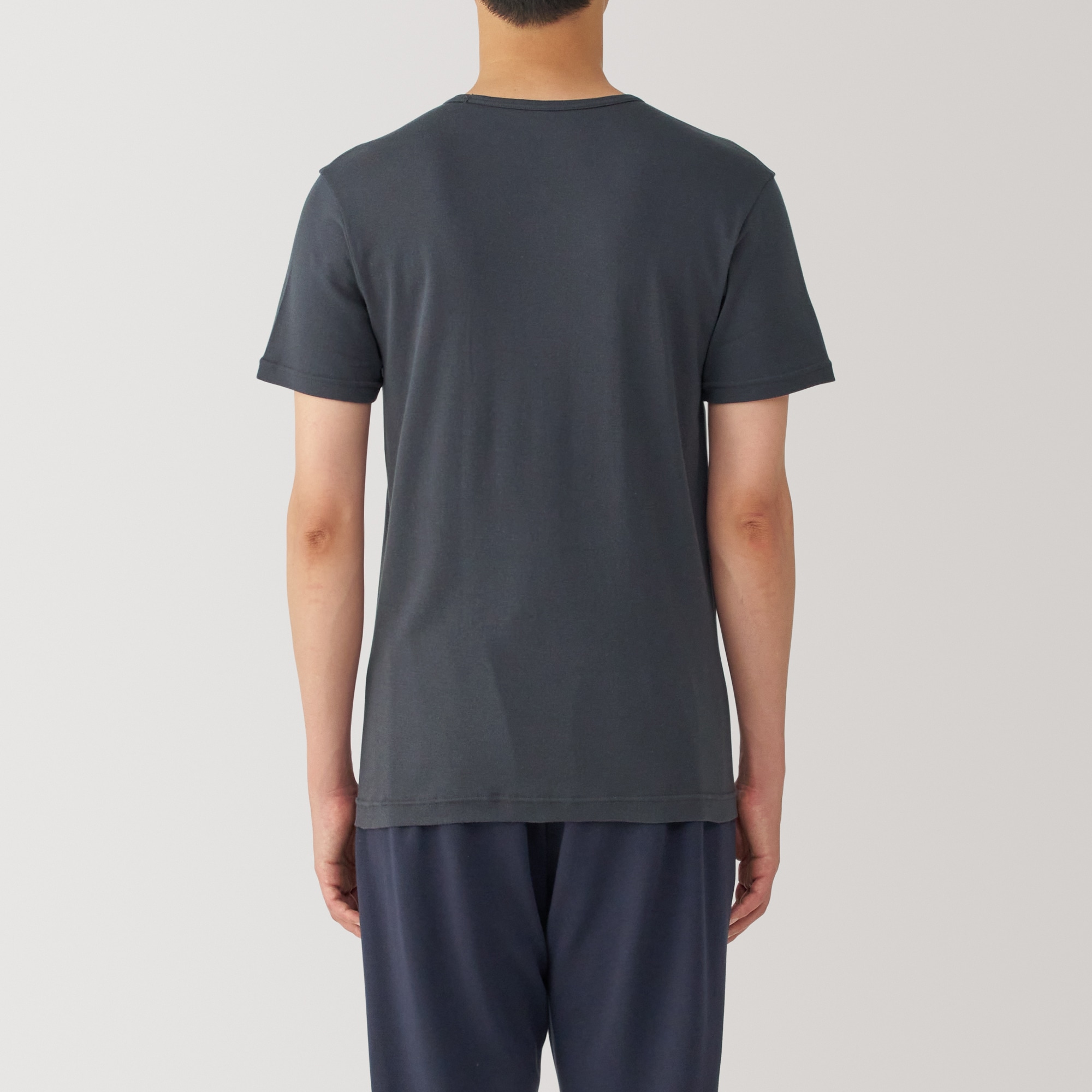 紳士　あったか綿　Ｖネック半袖Ｔシャツ