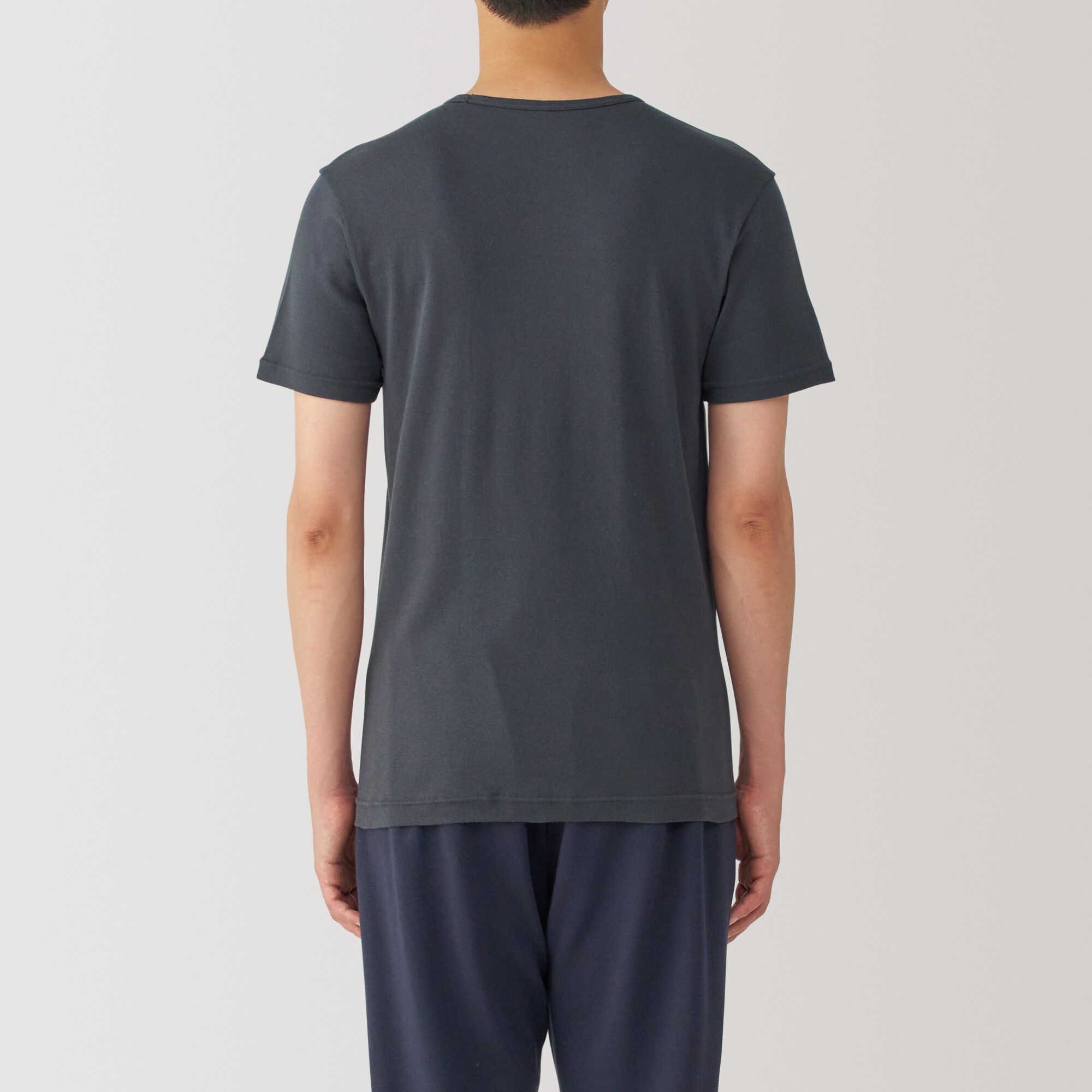 紳士　あったか綿　Ｖネック半袖Ｔシャツ