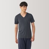 紳士　あったか綿　Ｖネック半袖Ｔシャツ