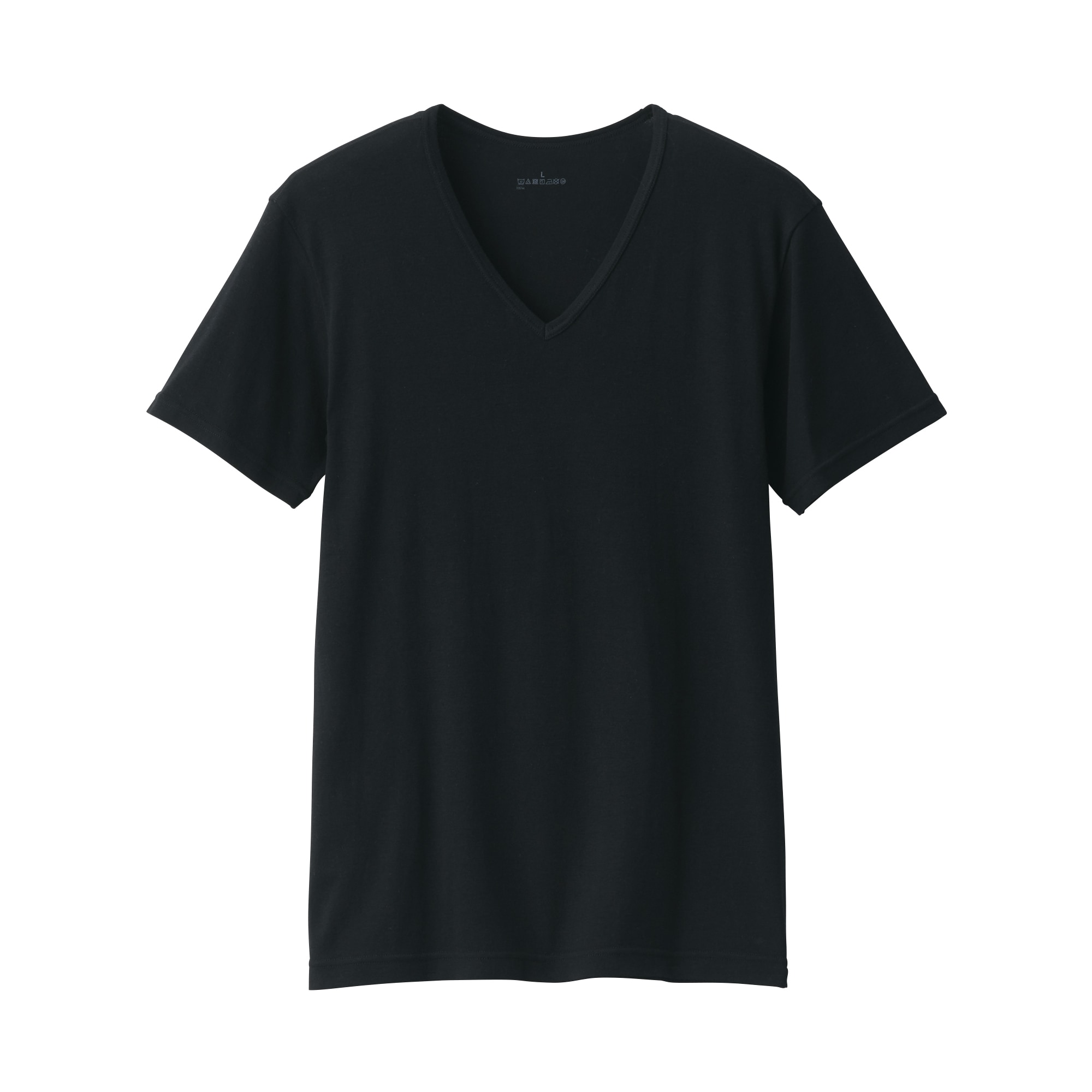 紳士　あったか綿　Ｖネック半袖Ｔシャツ