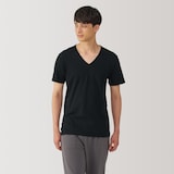 紳士　あったか綿　Ｖネック半袖Ｔシャツ