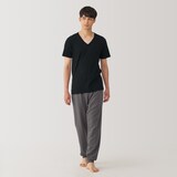 紳士　あったか綿　Ｖネック半袖Ｔシャツ