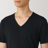 紳士　あったか綿　Ｖネック半袖Ｔシャツ