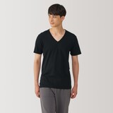 紳士　あったか綿　Ｖネック半袖Ｔシャツ