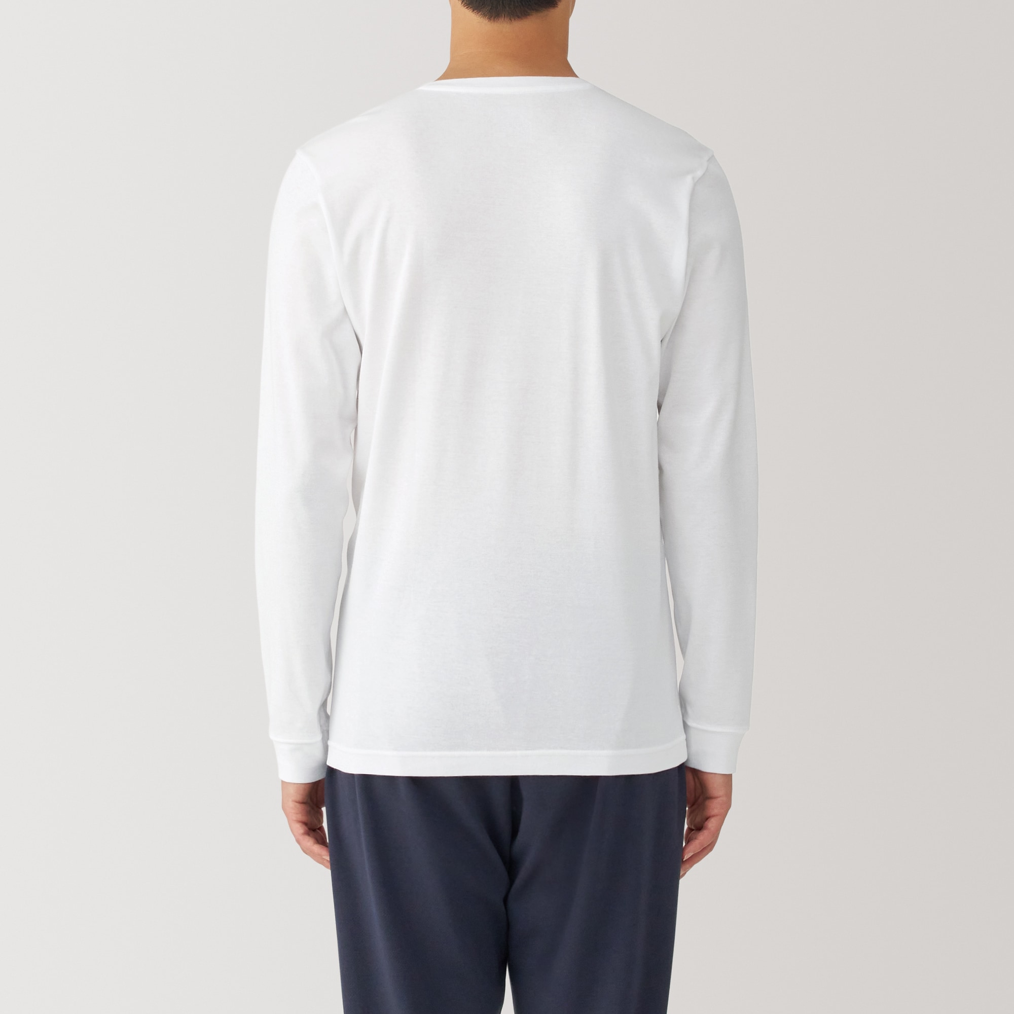 紳士　あったか綿　厚手　Ｖネック長袖Ｔシャツ