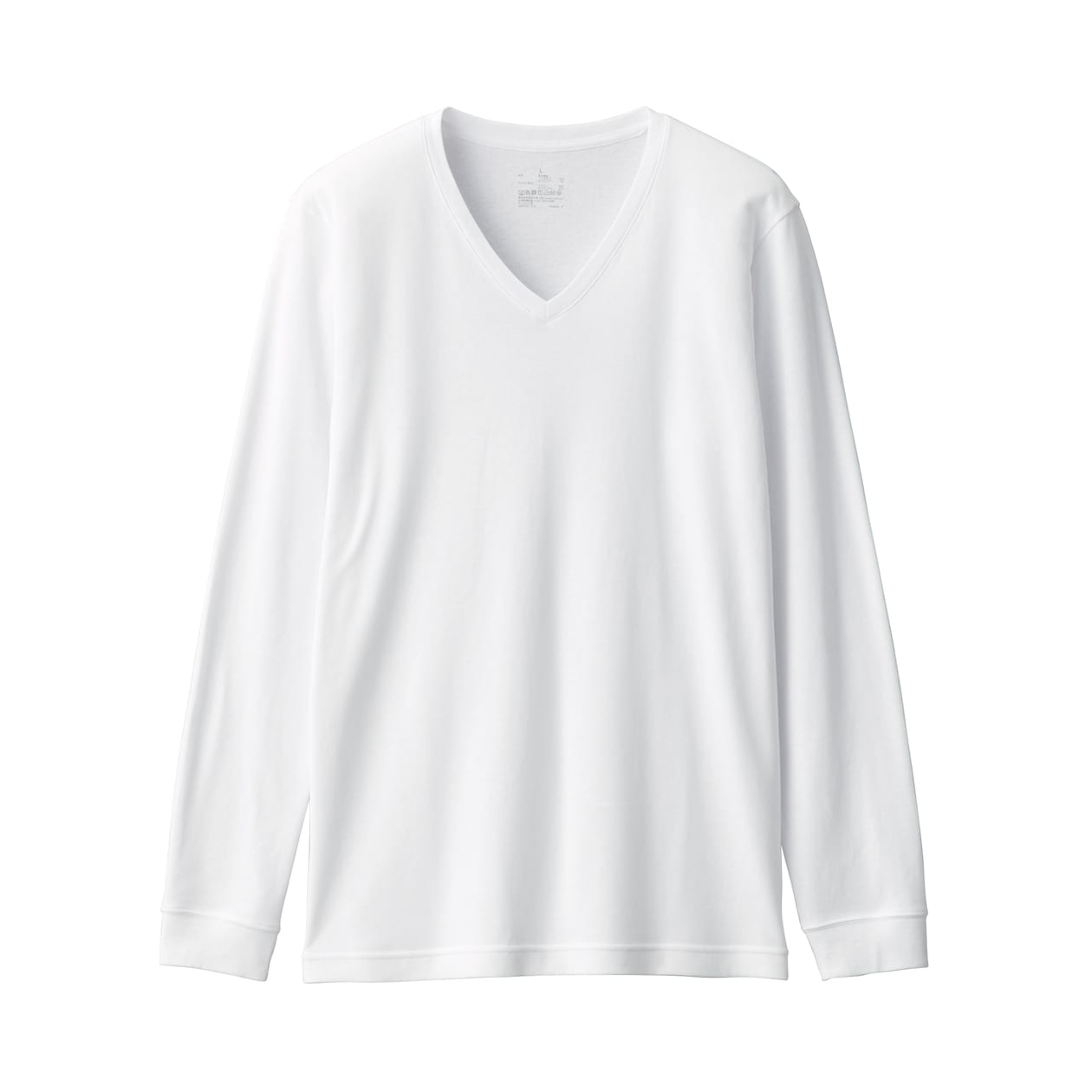 紳士　あったか綿　厚手　Ｖネック長袖Ｔシャツ