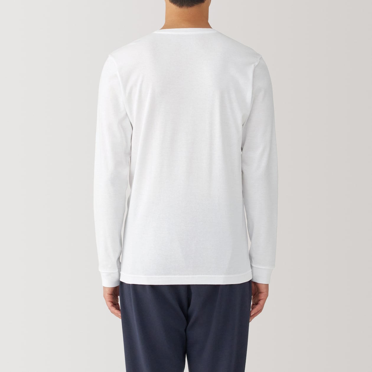 紳士　あったか綿　厚手　Ｖネック長袖Ｔシャツ